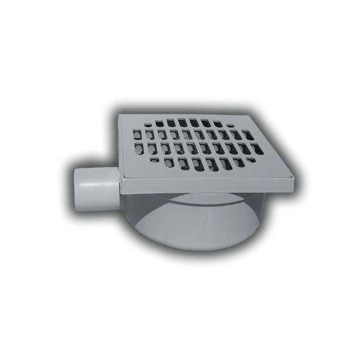 SIPHON DE SOL COUDE (15X15)&nbsp;GRIS