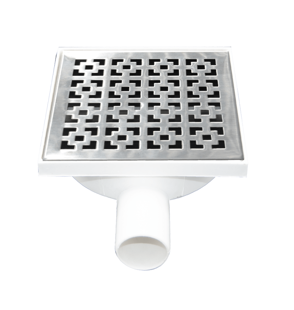 SIPHON DE SOL COUDE (15X15) INOX&nbsp;M2